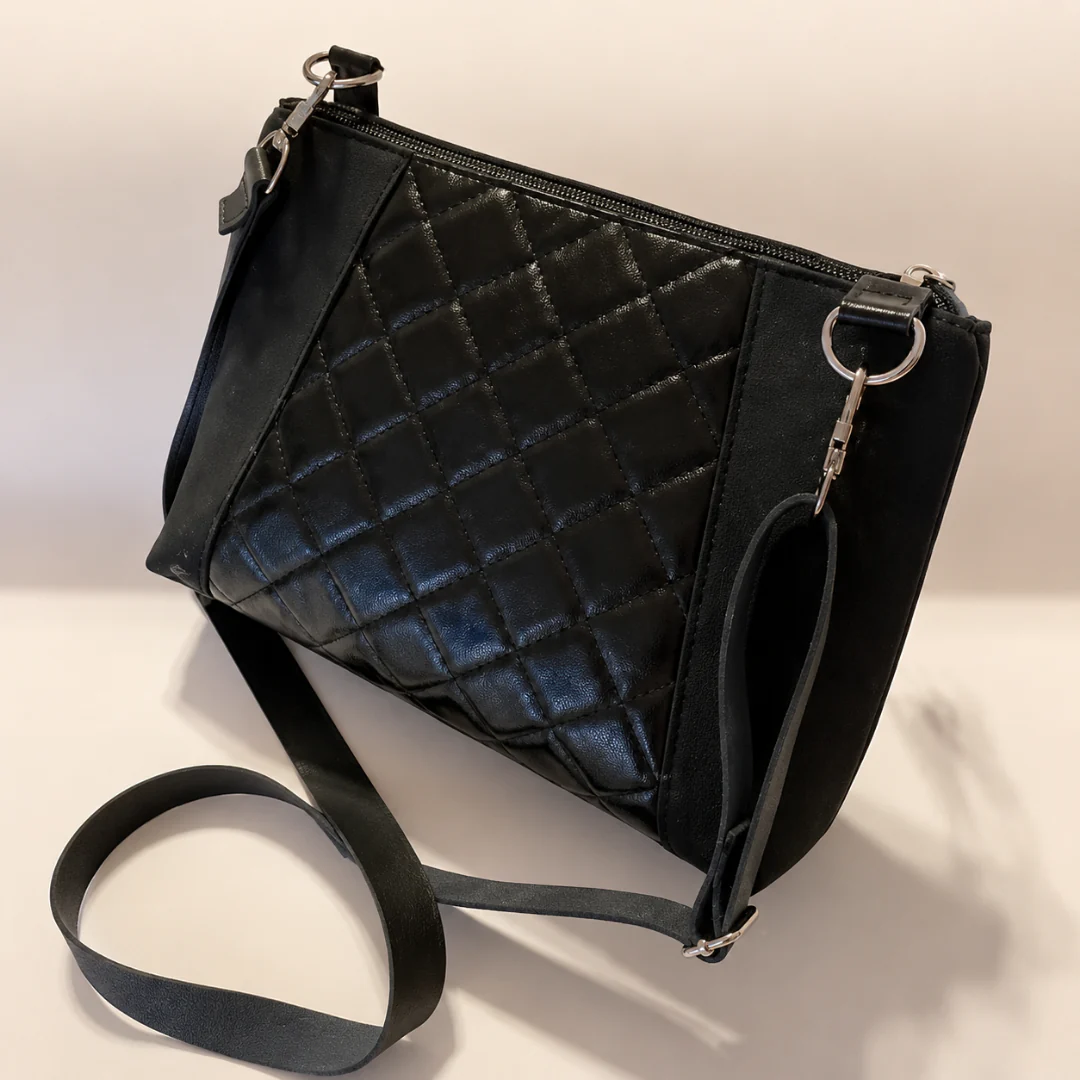 Black Leather Bag Strap 3/4" x 45" | Sewable Genuine Leather | SewHungryHippie - Image 5