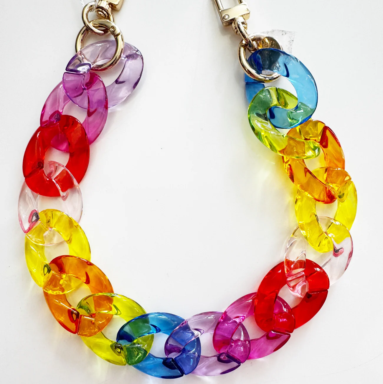 Acrylic Bag Chain - Rainbow Bright