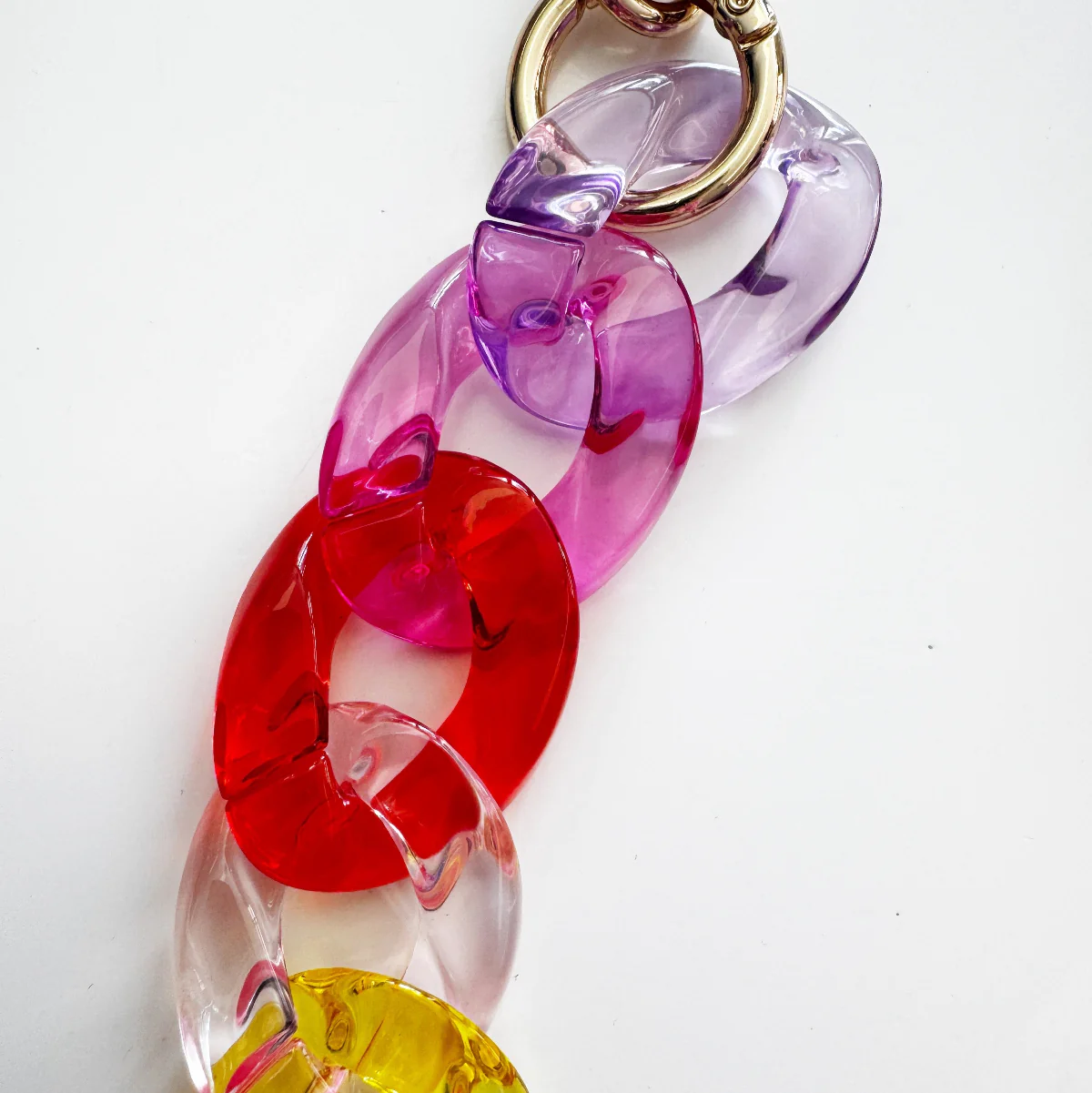 Acrylic Bag Chain - Rainbow Bright - Image 2