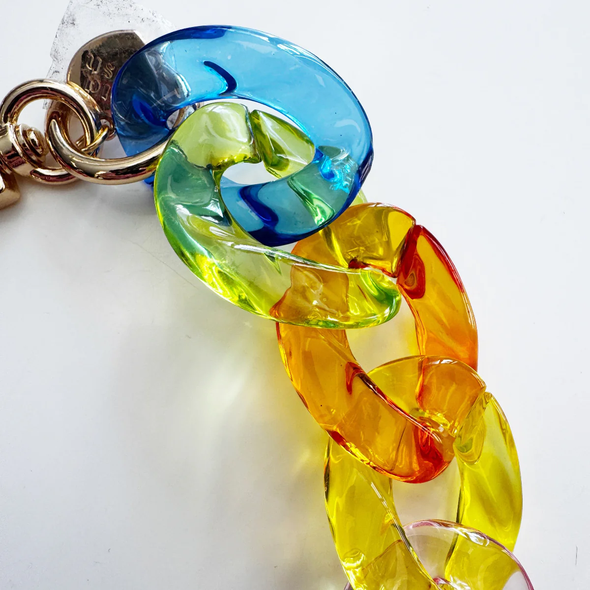 Acrylic Bag Chain - Rainbow Bright - Image 3