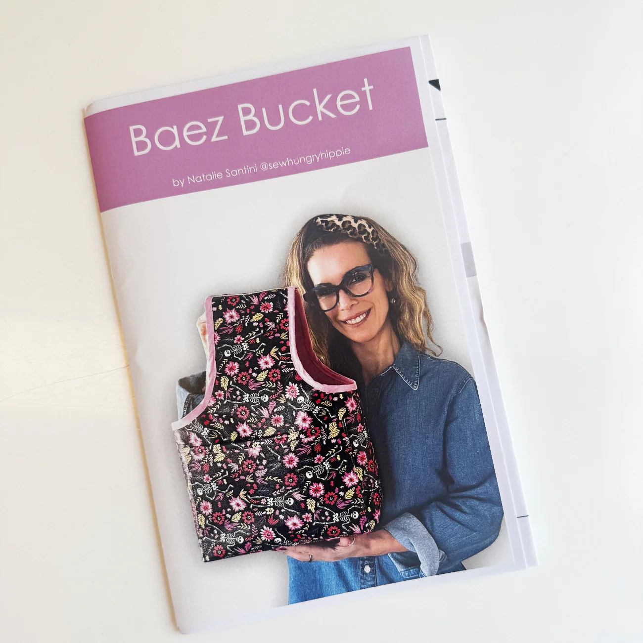 Baez Bucket Bag Printed Sewing Pattern