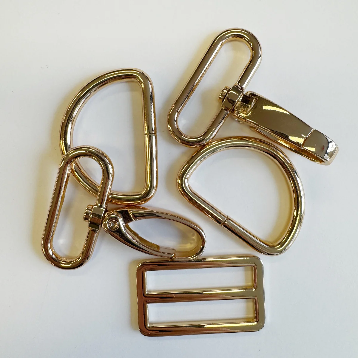 Bag Making Hardware Pack – Gold Color– 1.5" Width | SewHungryHippie