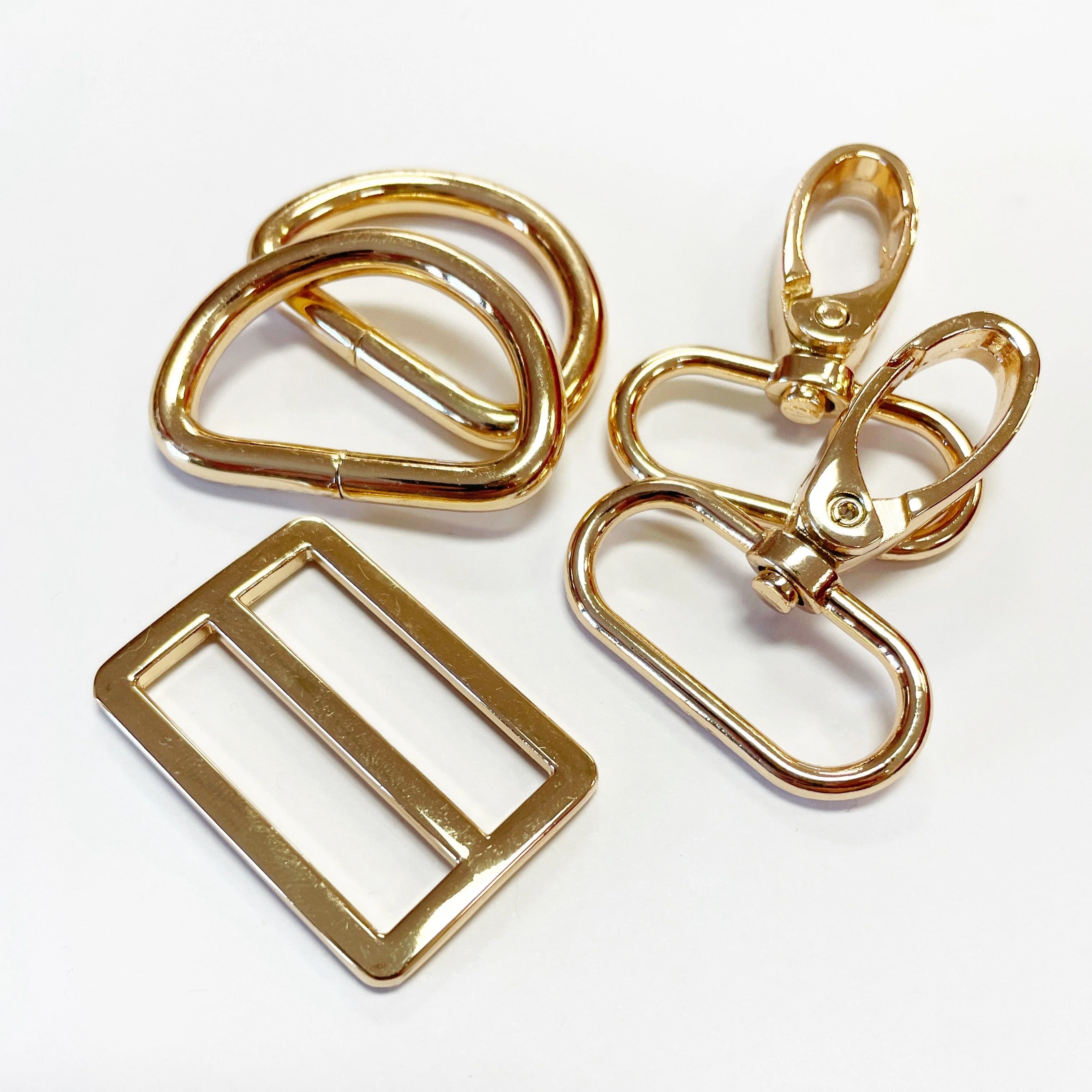 Bag Making Hardware Pack - Gold Color - 1" width