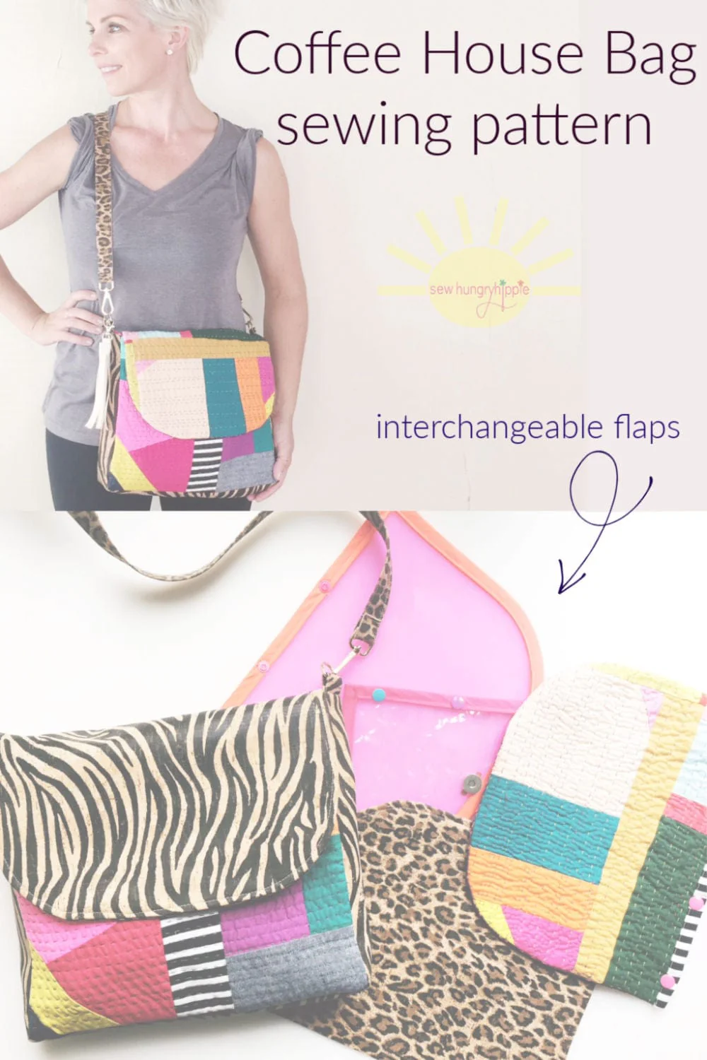 Coffee House Bag PDF sewing pattern - Image 3