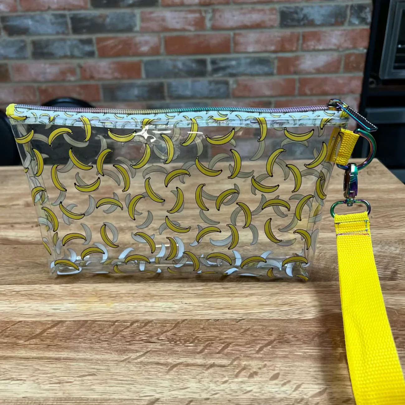 Banana Print Clear Vinyl | TPU See-Through Vinyl for Bag Making - Image 4