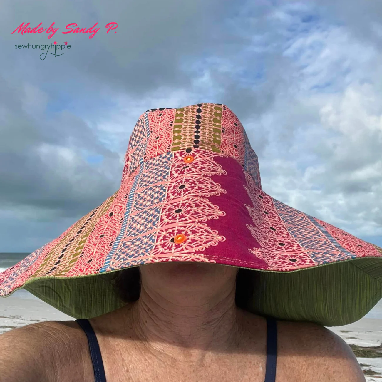 Bardot Bucket Hat Printed Sewing Pattern - Image 10