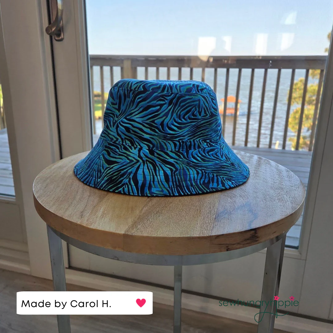 Bardot Bucket Hat Printed Sewing Pattern - Image 12