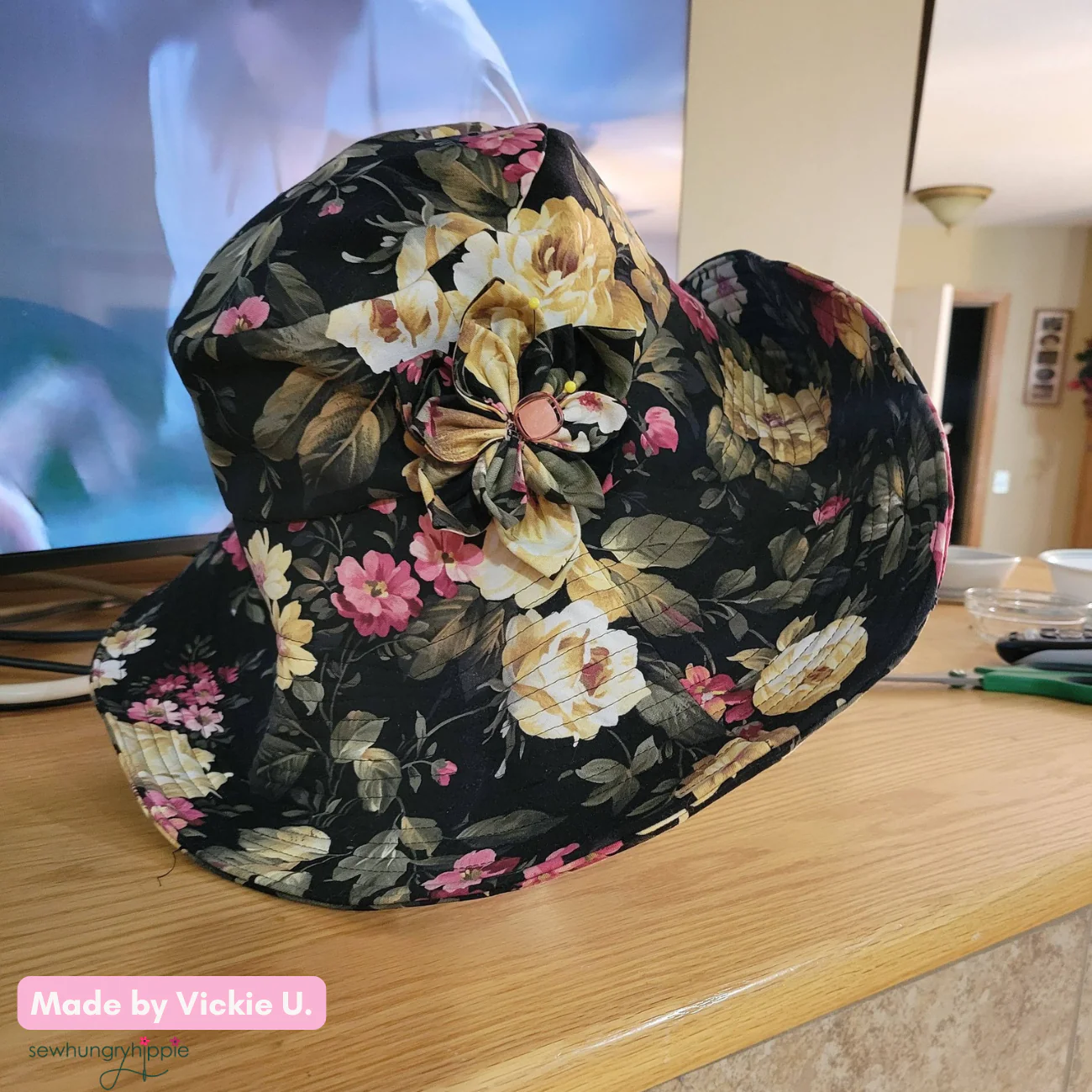 Bardot Bucket Hat Printed Sewing Pattern - Image 14