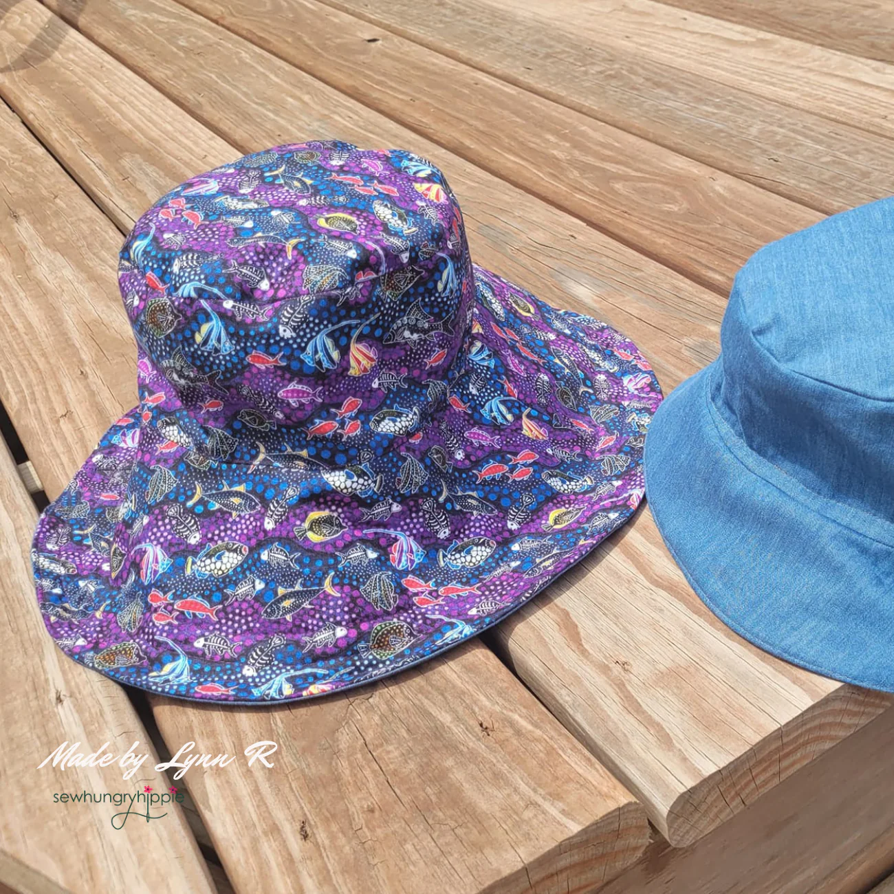 Bardot Bucket Hat Printed Sewing Pattern - Image 7