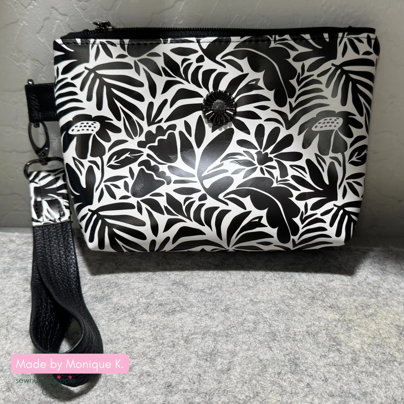 Black and Cream Floral Vinyl - Image 12