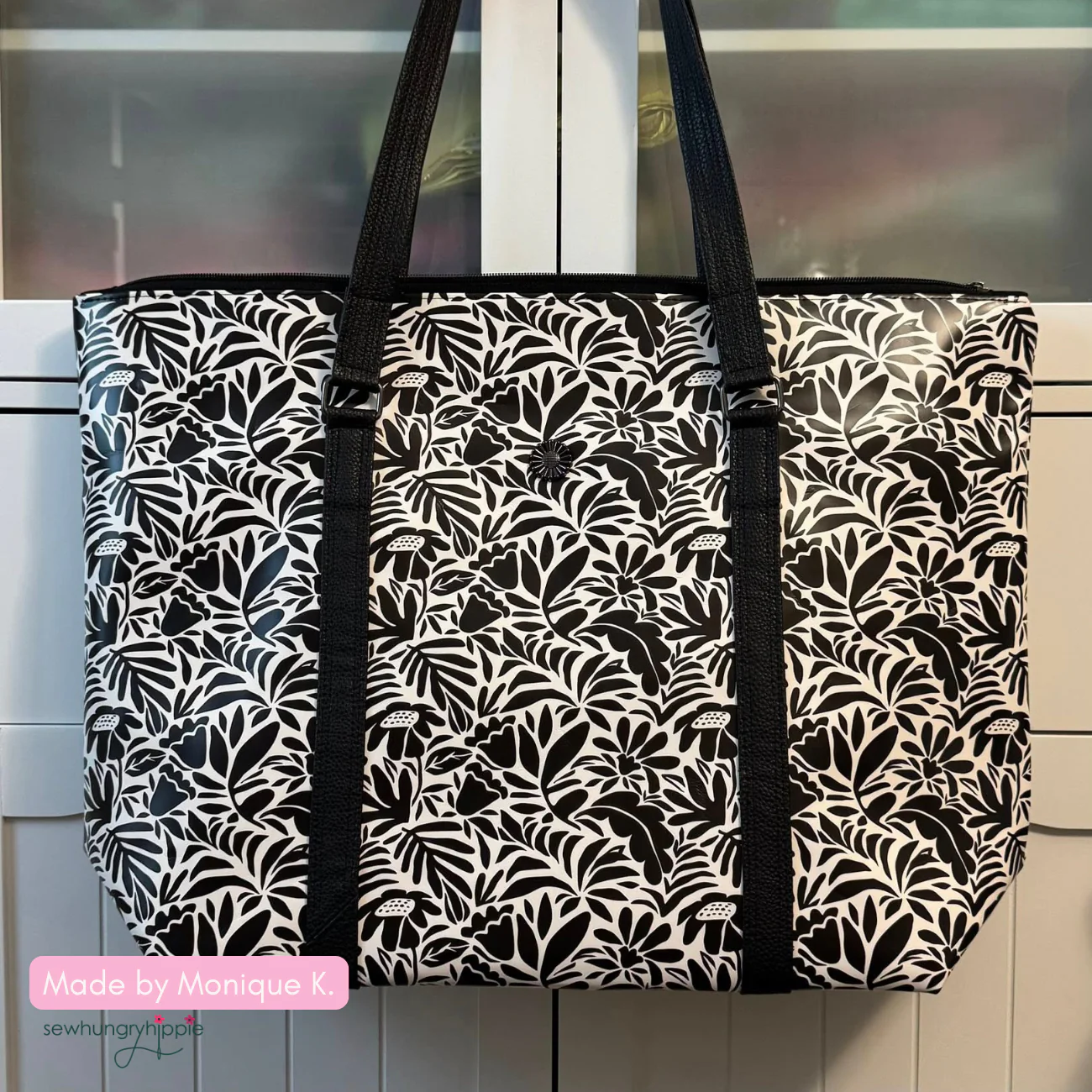 Black and Cream Floral Vinyl - Image 13