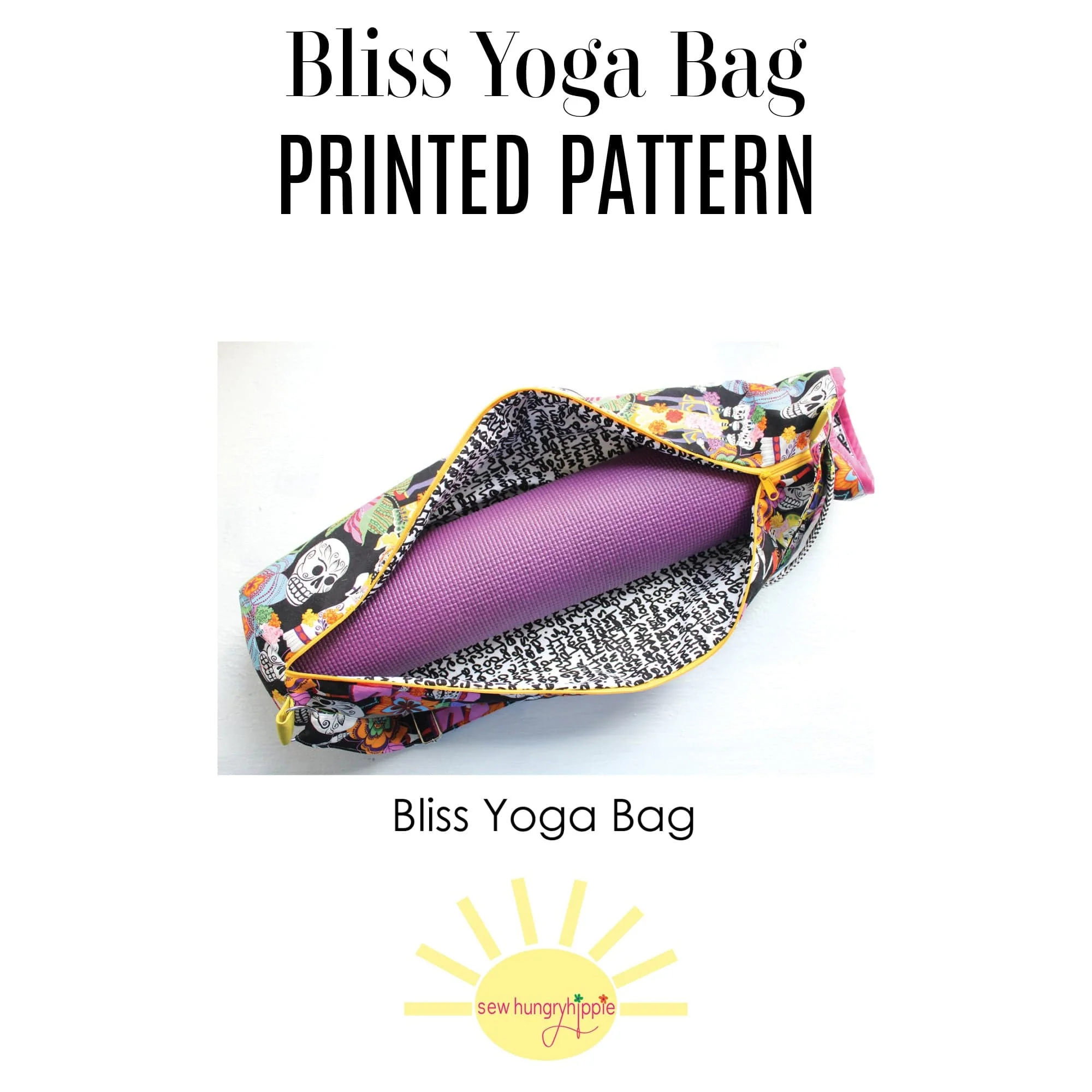 Bliss Yoga Bag printed sewing pattern