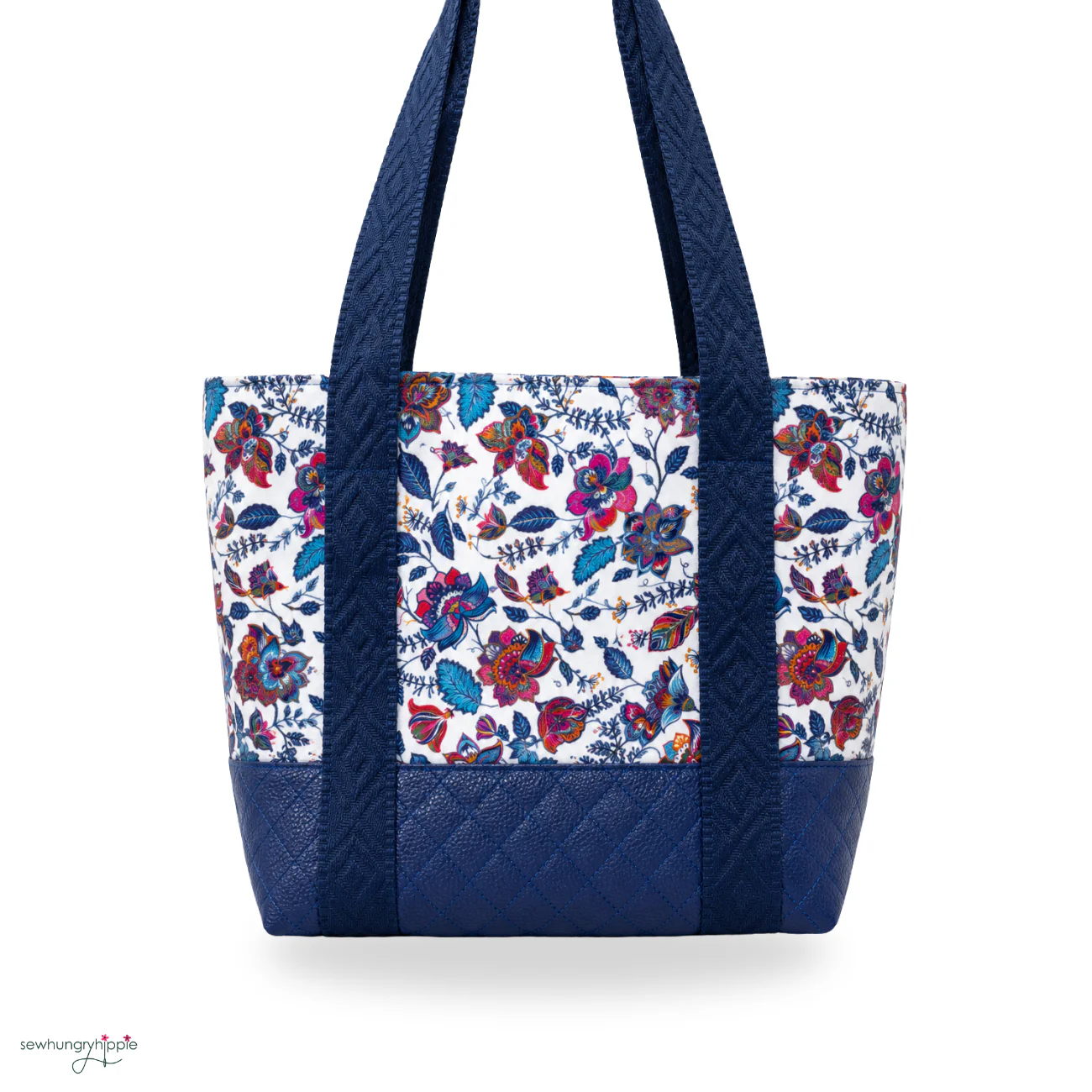 Blue Quilted Vinyl & Paisley Twill Bonded Nylon Bundle - Image 3