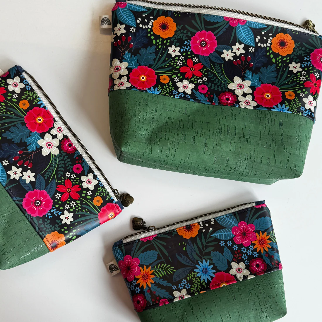 Bonded Nylon Fabric – Flower Fall | 36" x 58" | Custom Floral Lining & Bag Making Fabric - Image 5