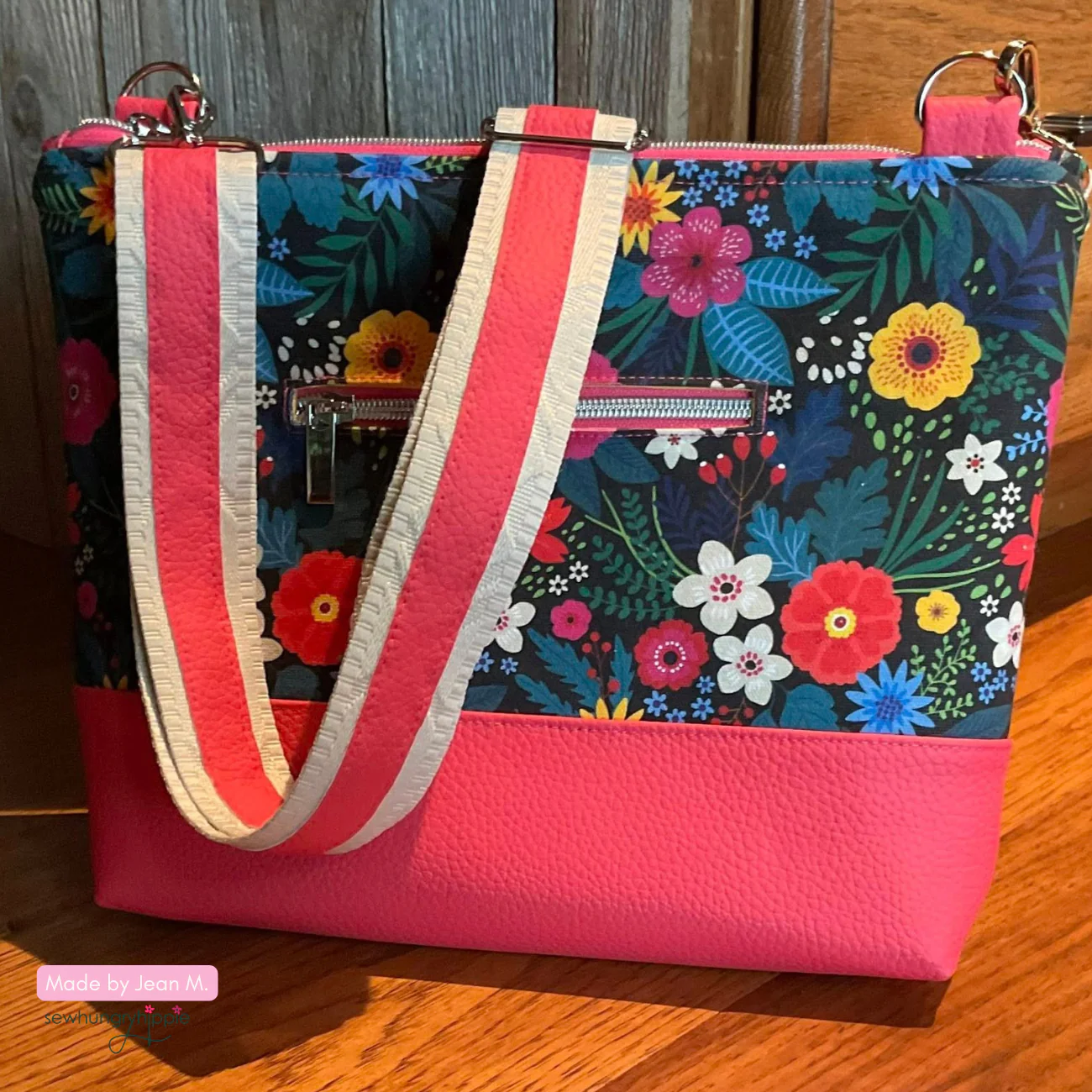 Bonded Nylon Fabric – Flower Fall | 36" x 58" | Custom Floral Lining & Bag Making Fabric - Image 7