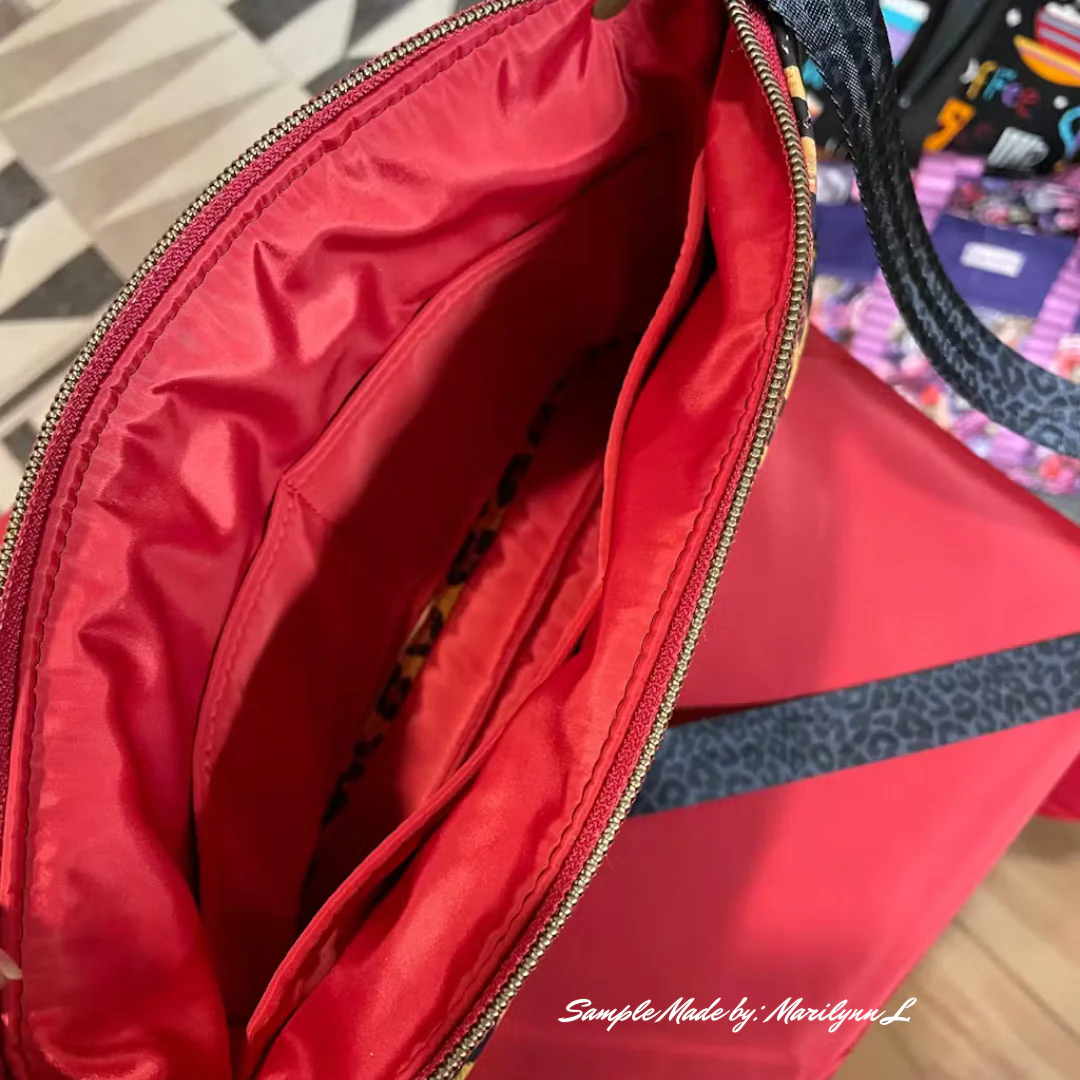 Bonded Nylon Fabric – Red | Bag Lining & Sewing Fabric - Image 4