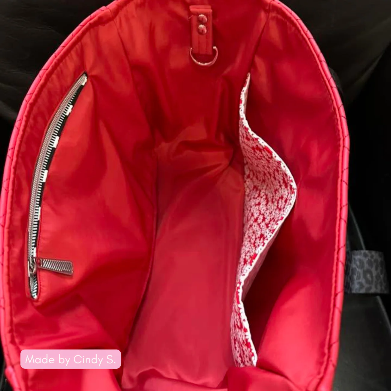 Bonded Nylon Fabric – Red | Bag Lining & Sewing Fabric - Image 7