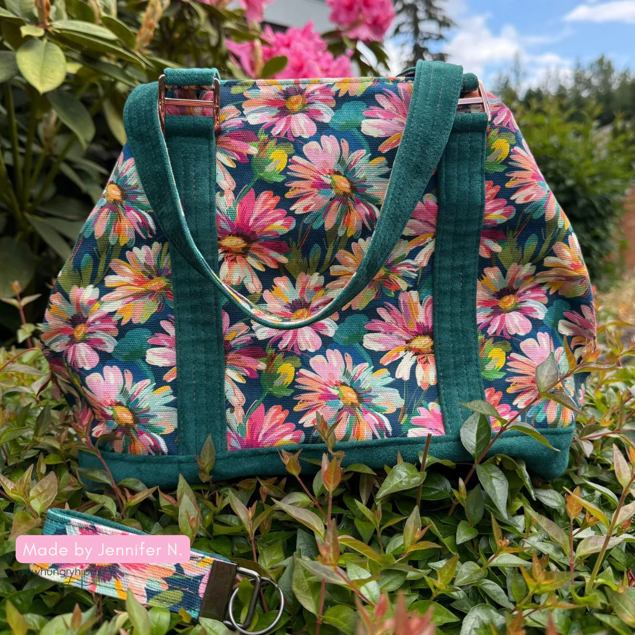 Canvas Fabric April Flowers 36" x 58" - Image 13