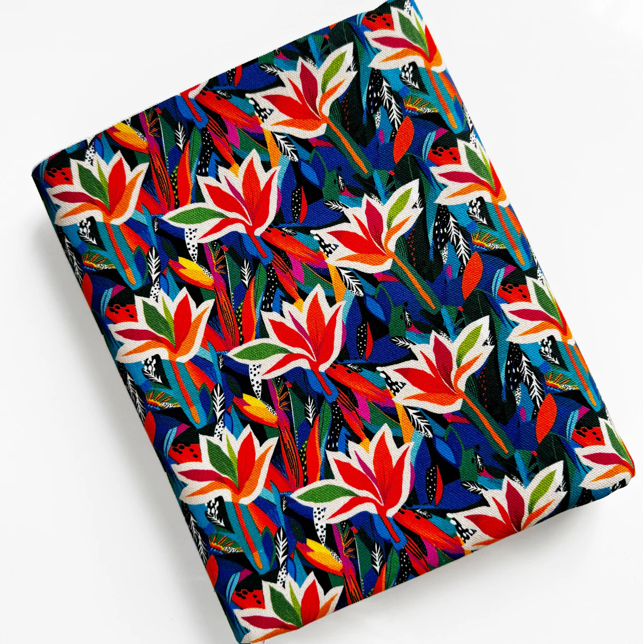 Bright Jungle Canvas Fabric | Bold Nature Print for Bag Making