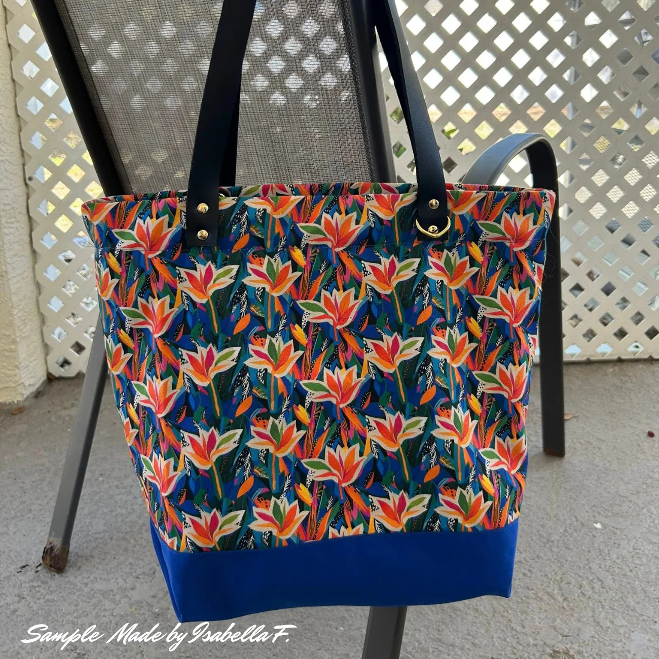 Bright Jungle Canvas Fabric | Bold Nature Print for Bag Making - Image 4