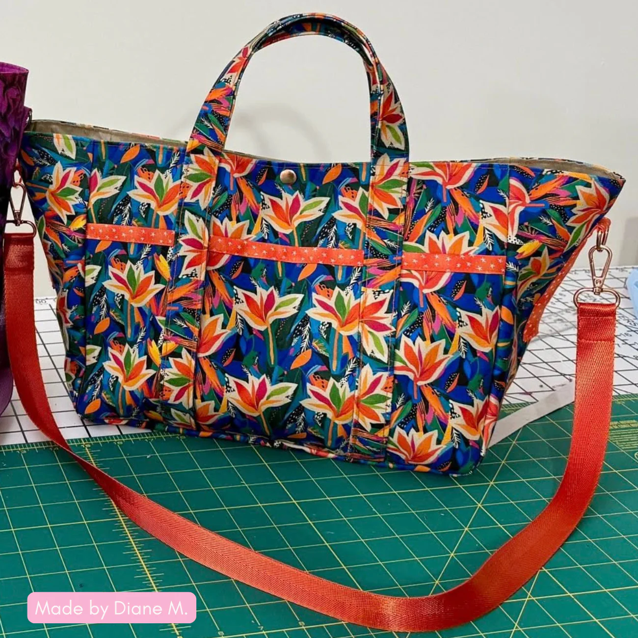 Bright Jungle Canvas Fabric | Bold Nature Print for Bag Making - Image 7