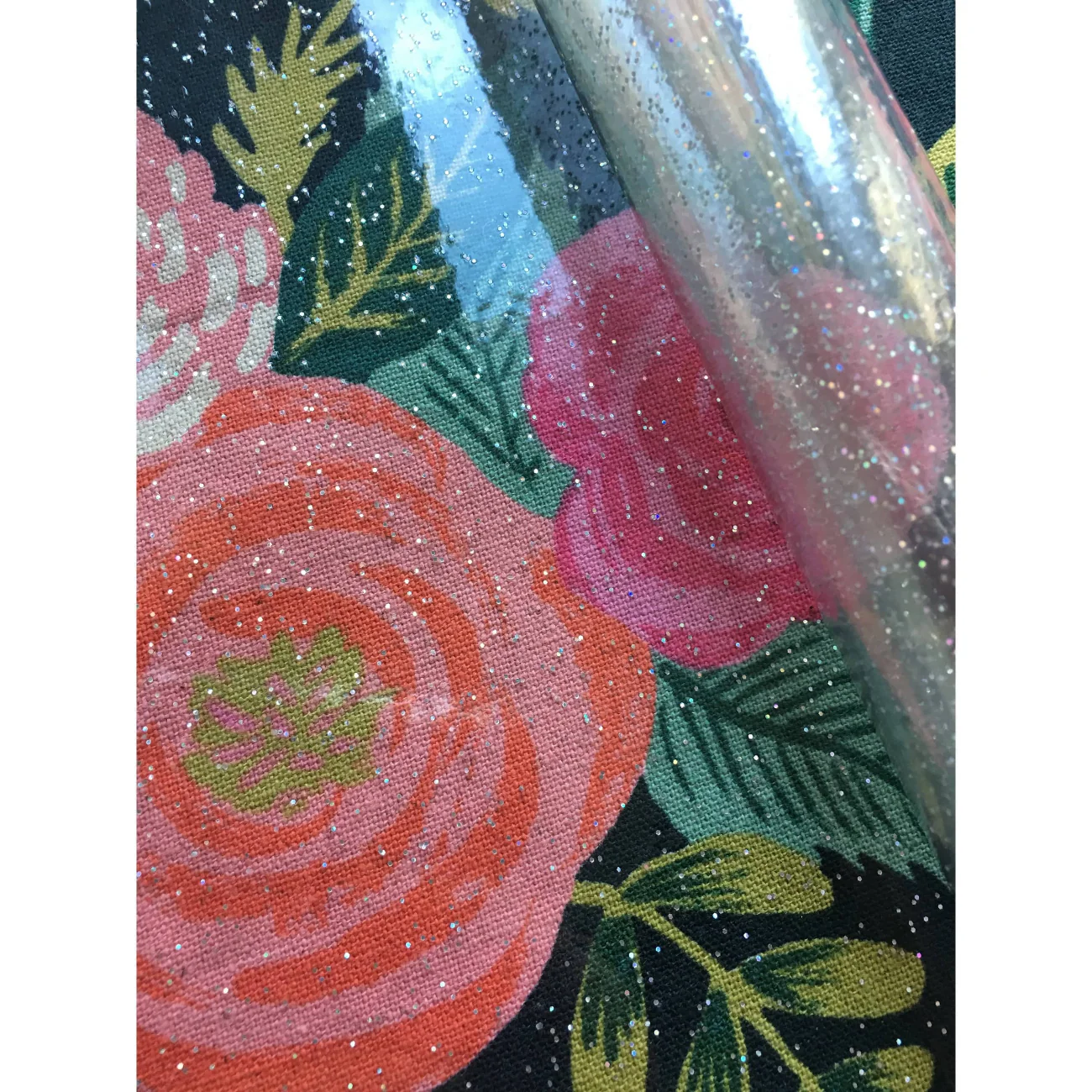 Clear Glitter Vinyl | TPU See-Through Vinyl for Bag Making - Image 14