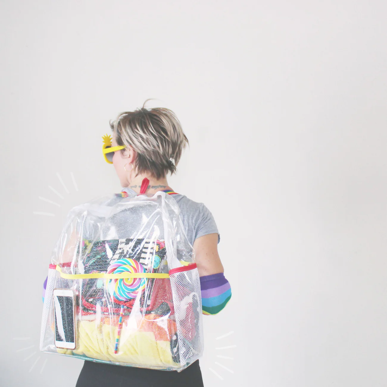 Clear Glitter Vinyl | TPU See-Through Vinyl for Bag Making - Image 16