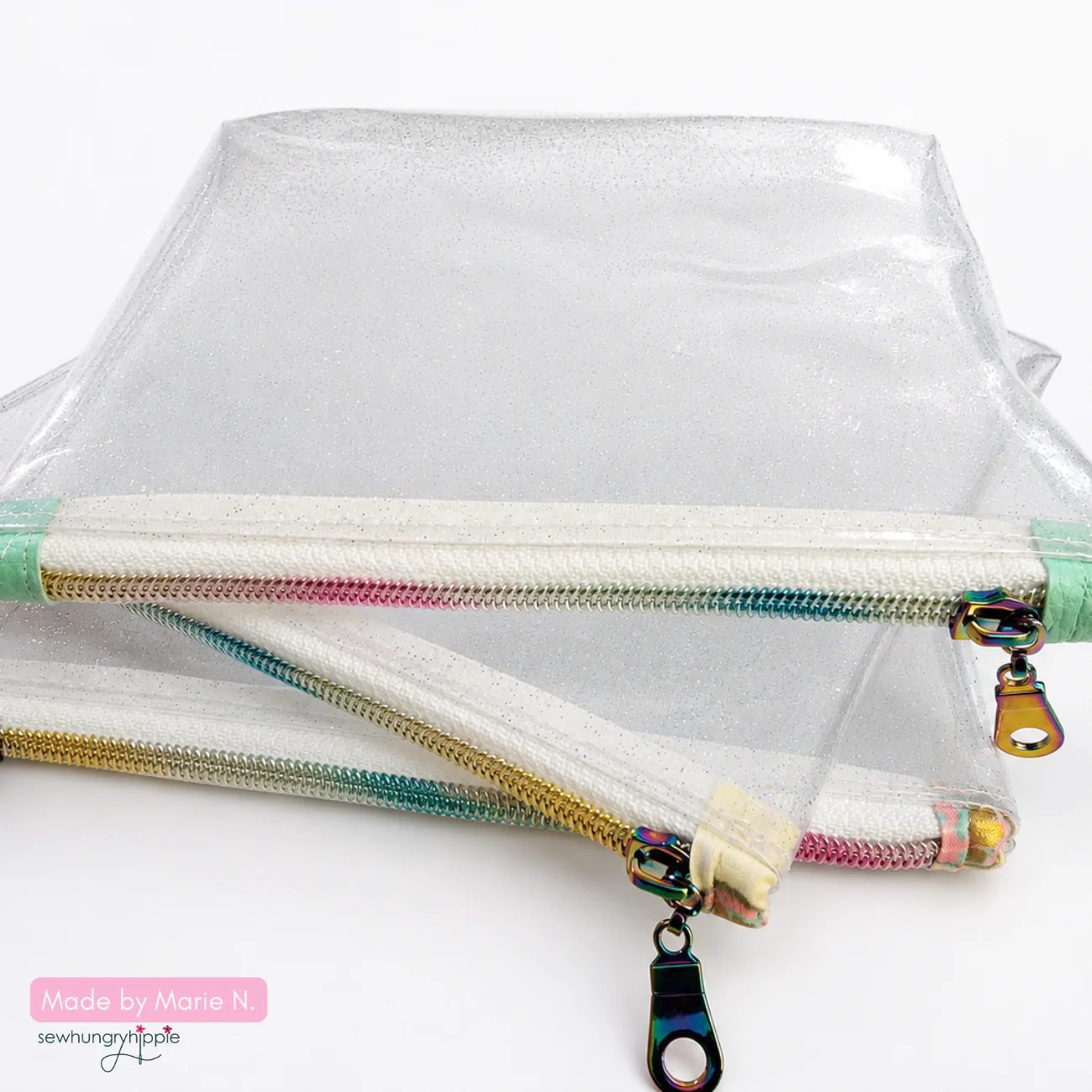 Clear Glitter Vinyl | TPU See-Through Vinyl for Bag Making - Image 4
