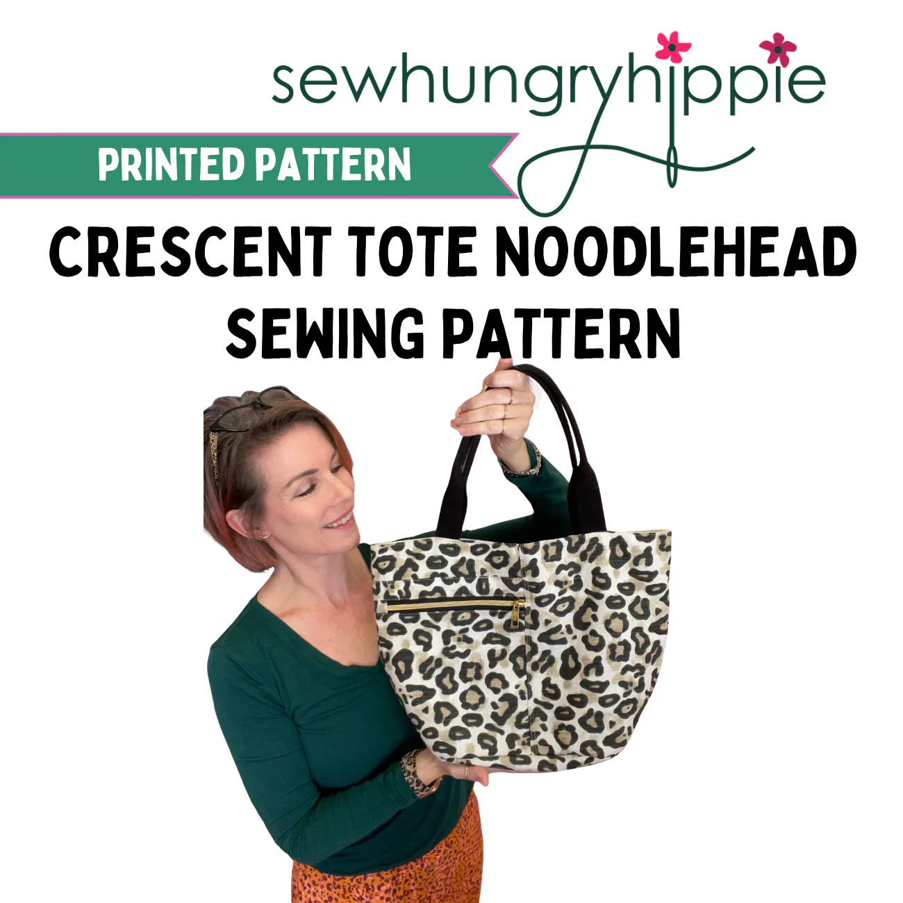 Noodlehead Crescent Tote Sewing Pattern – Printed Booklet - Image 2
