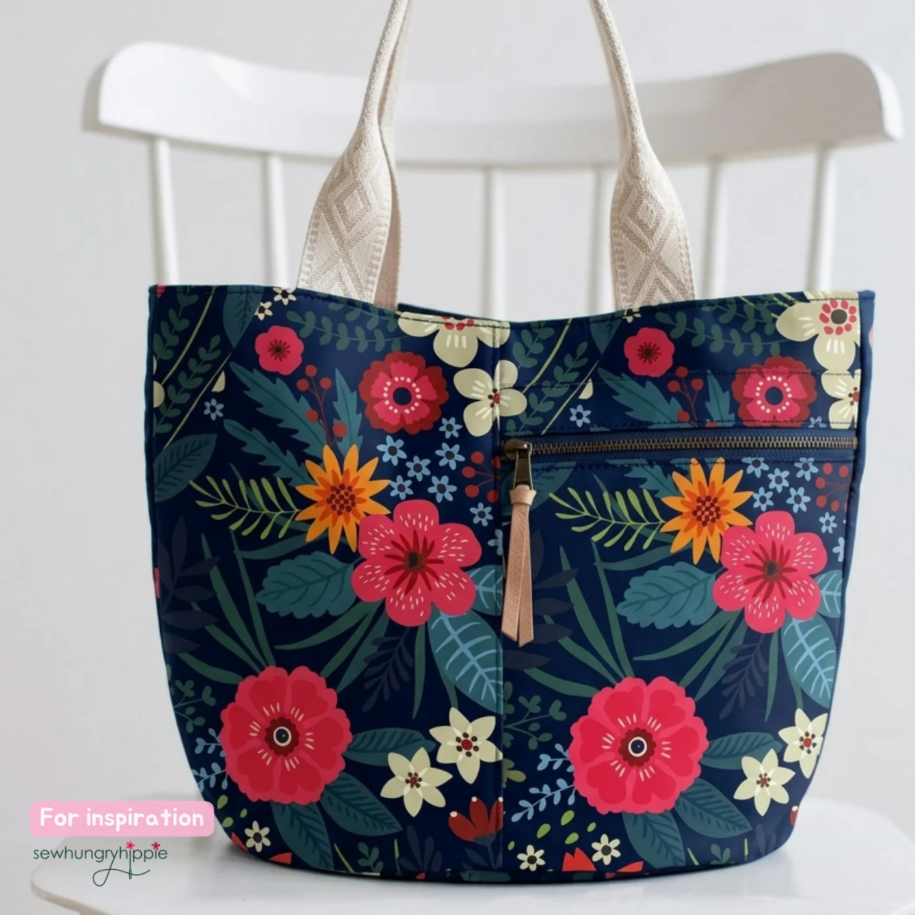 Noodlehead Crescent Tote Sewing Pattern – Printed Booklet - Image 5