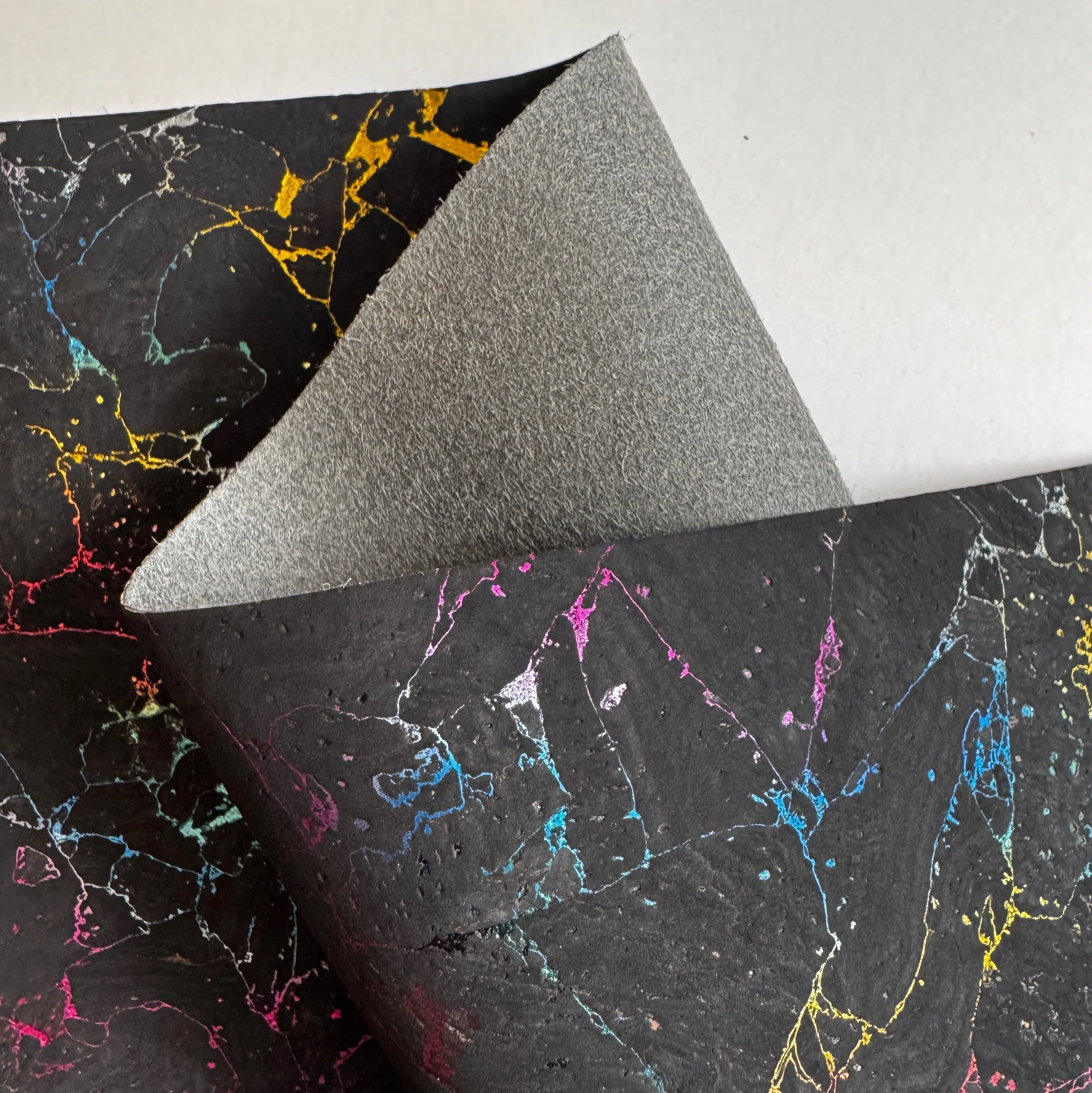 Donovan Rainbow Marble Cork Roll 18" x 54" - Image 2