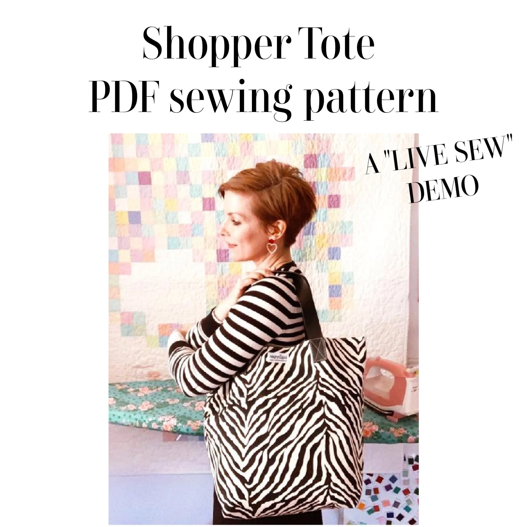 Easy Shopper Tote PDF sewing pattern - Image 2