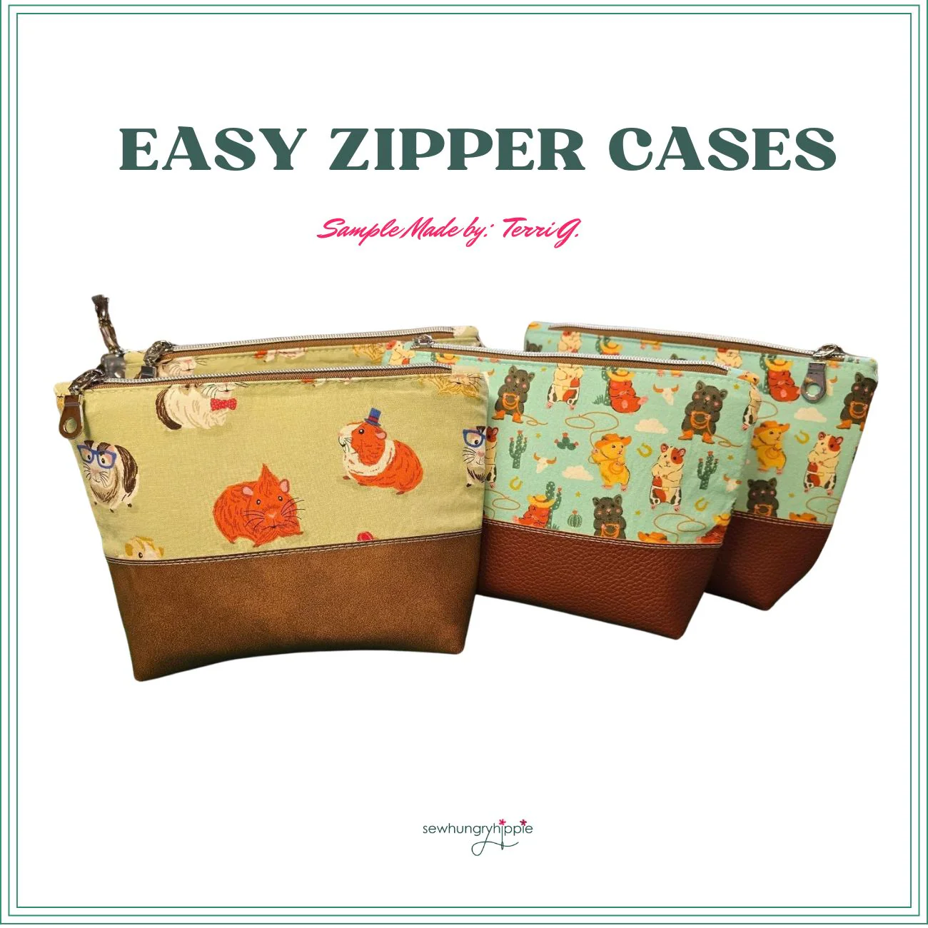 Easy Zipper Cases PDF sewing pattern - Image 16