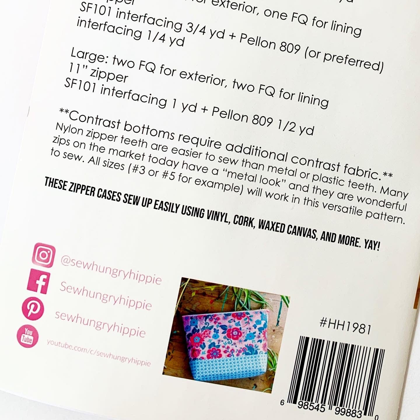 Easy Zipper Cases printed pattern - Image 4
