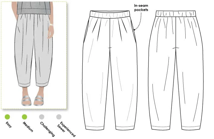 Ethel Pant Sewing Pattern by Style Arc | Sizes 4–30 - Image 6