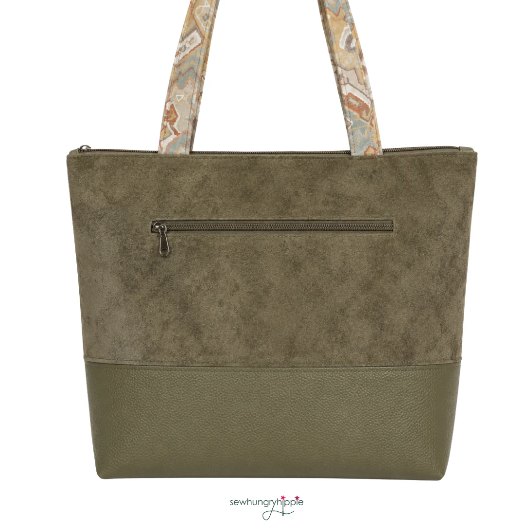 Faux Suede Olive Fabric – 18" x 54" Roll | Soft Vegan Leather for Bag Making & Sewing - Image 6