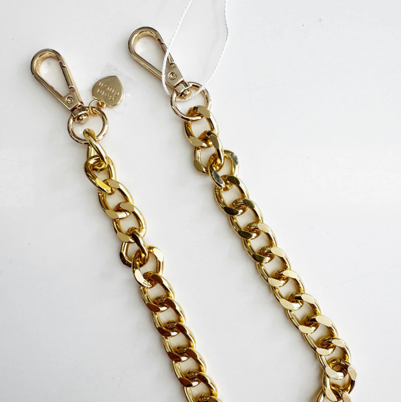 Gold Tone Acrylic Bag Chain - Image 2
