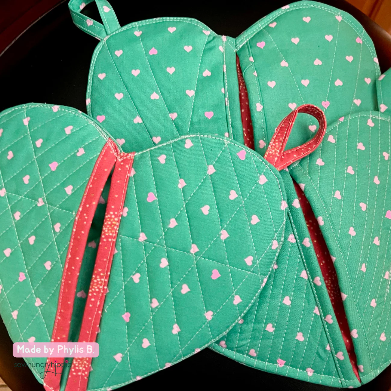 Heart Pot Holder PDF sewing pattern - Image 10