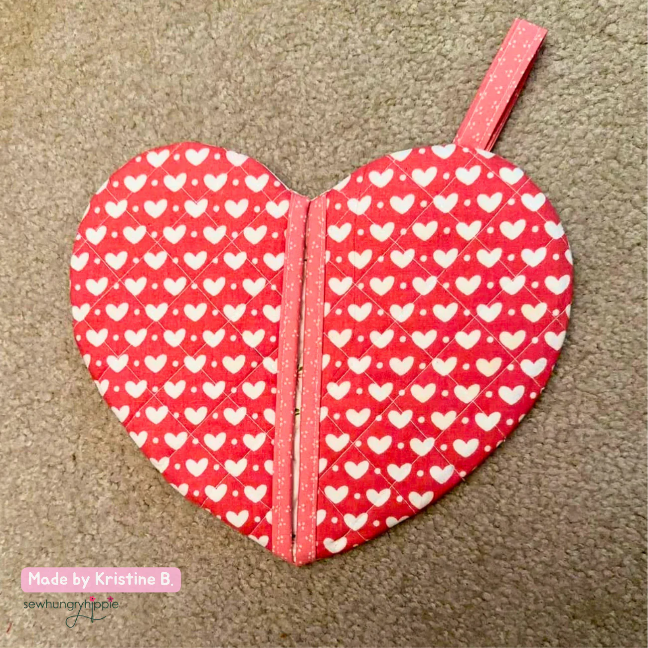 Heart Pot Holder PDF sewing pattern - Image 7