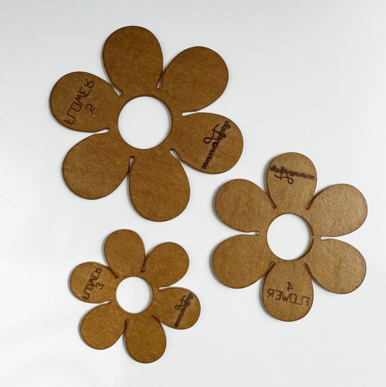 Hippie Flower Acrylic Template – Multisize Set of 3 | SewHungryhippie