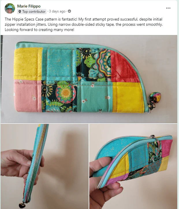 HIPPIE SPECS CASE PDF sewing pattern - Image 5