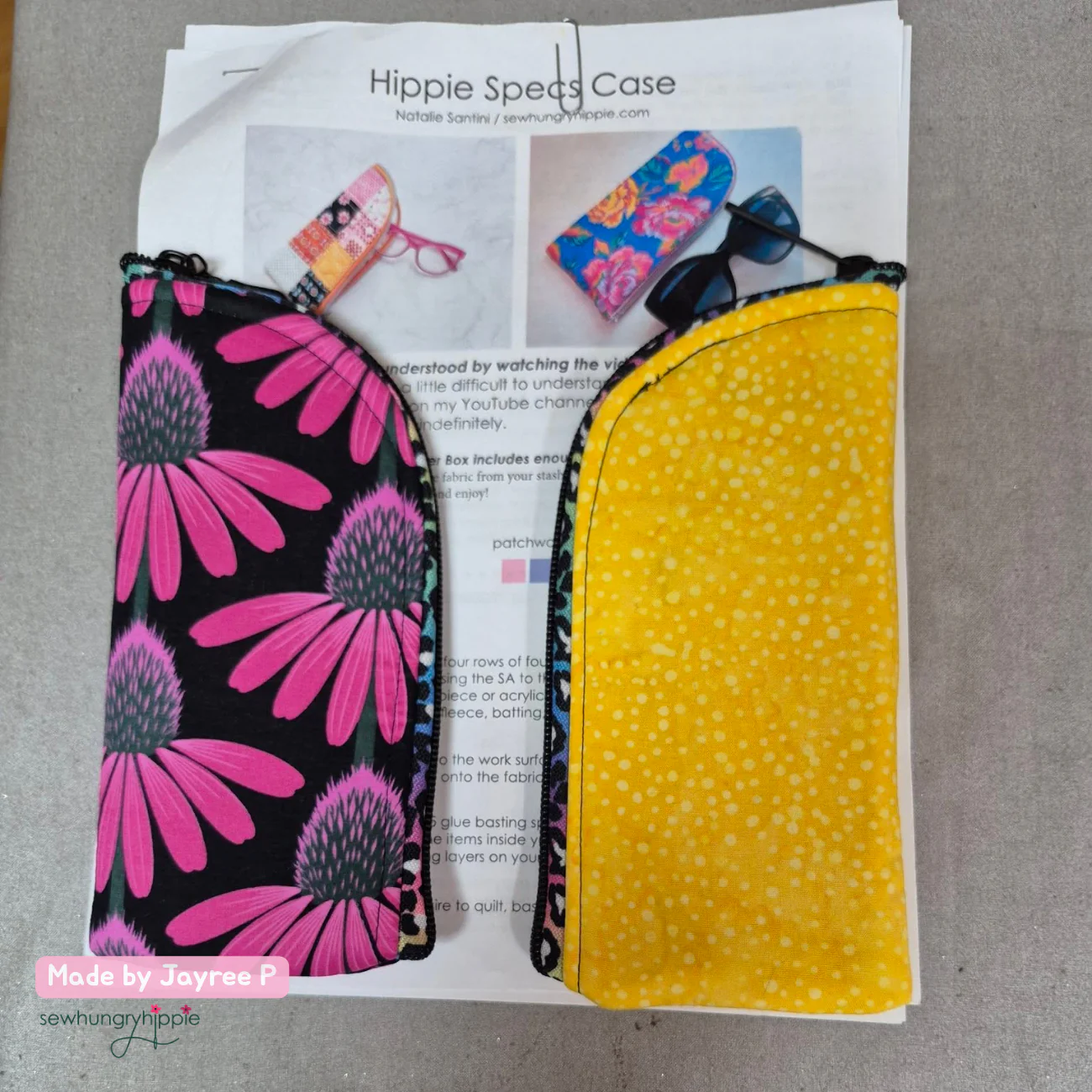HIPPIE SPECS CASE PDF sewing pattern - Image 10