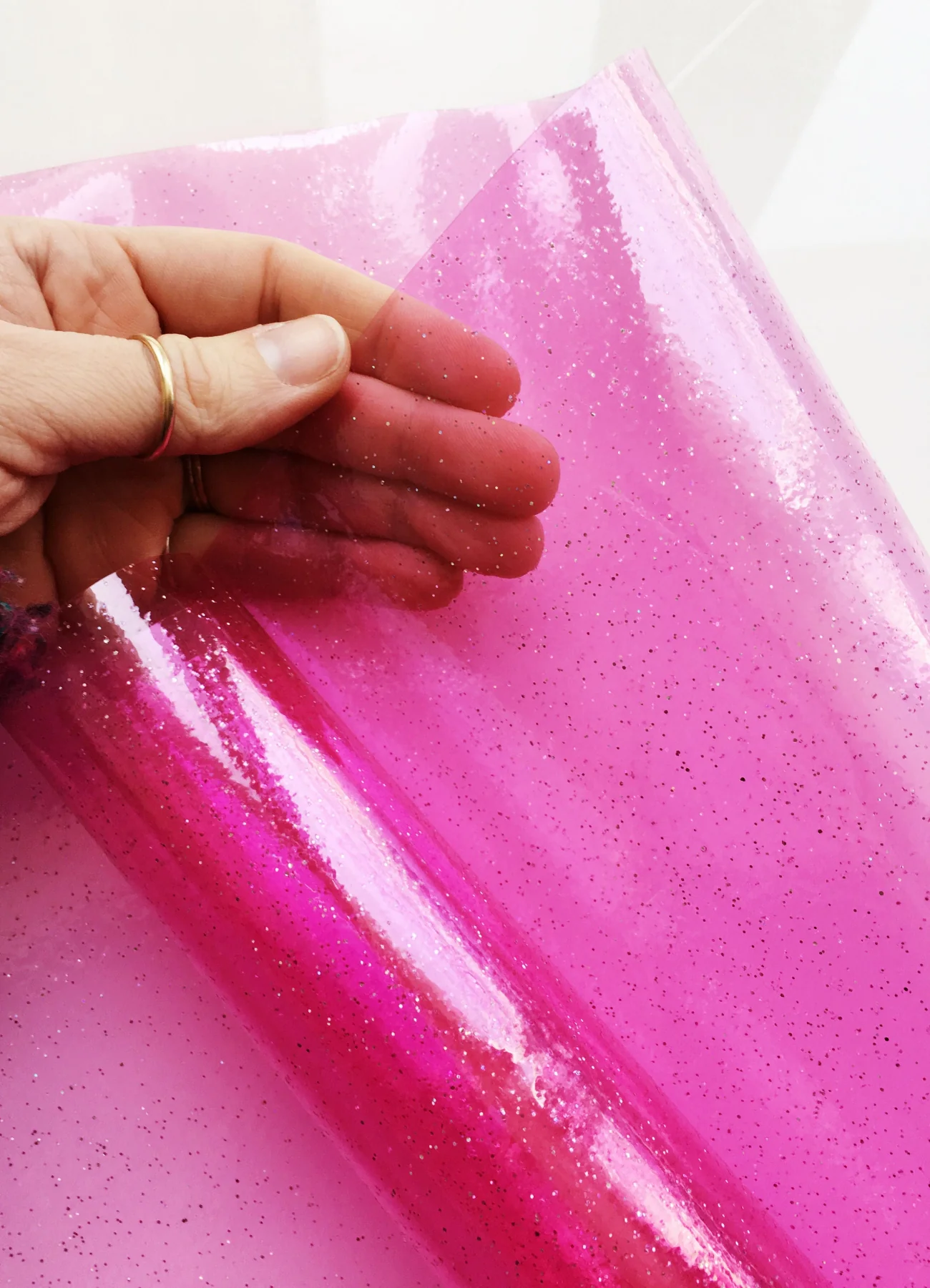 Hot Pink Clear Glitter GOING AWAY FOREVER - Image 4
