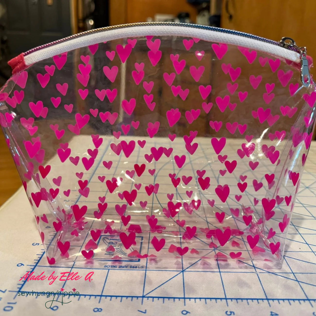 Hot Pink Jazzy Hearts TPU vinyl NEW heart style - Image 4