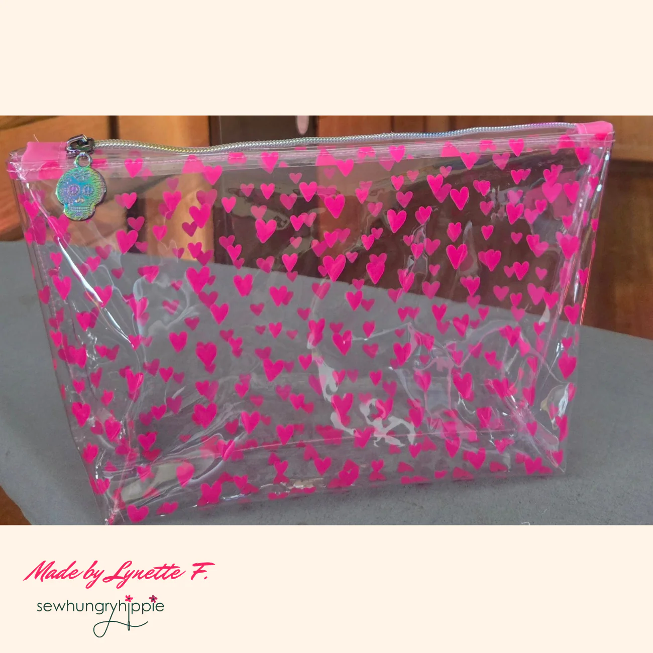 Hot Pink Jazzy Hearts TPU vinyl NEW heart style - Image 6