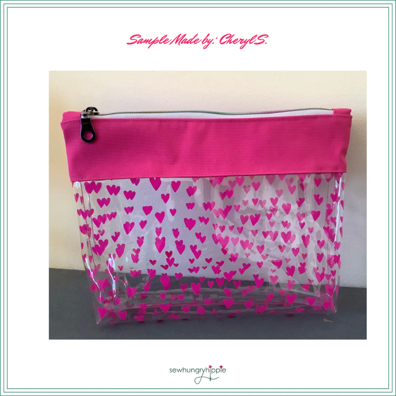 Hot Pink Jazzy Hearts TPU vinyl NEW heart style - Image 7
