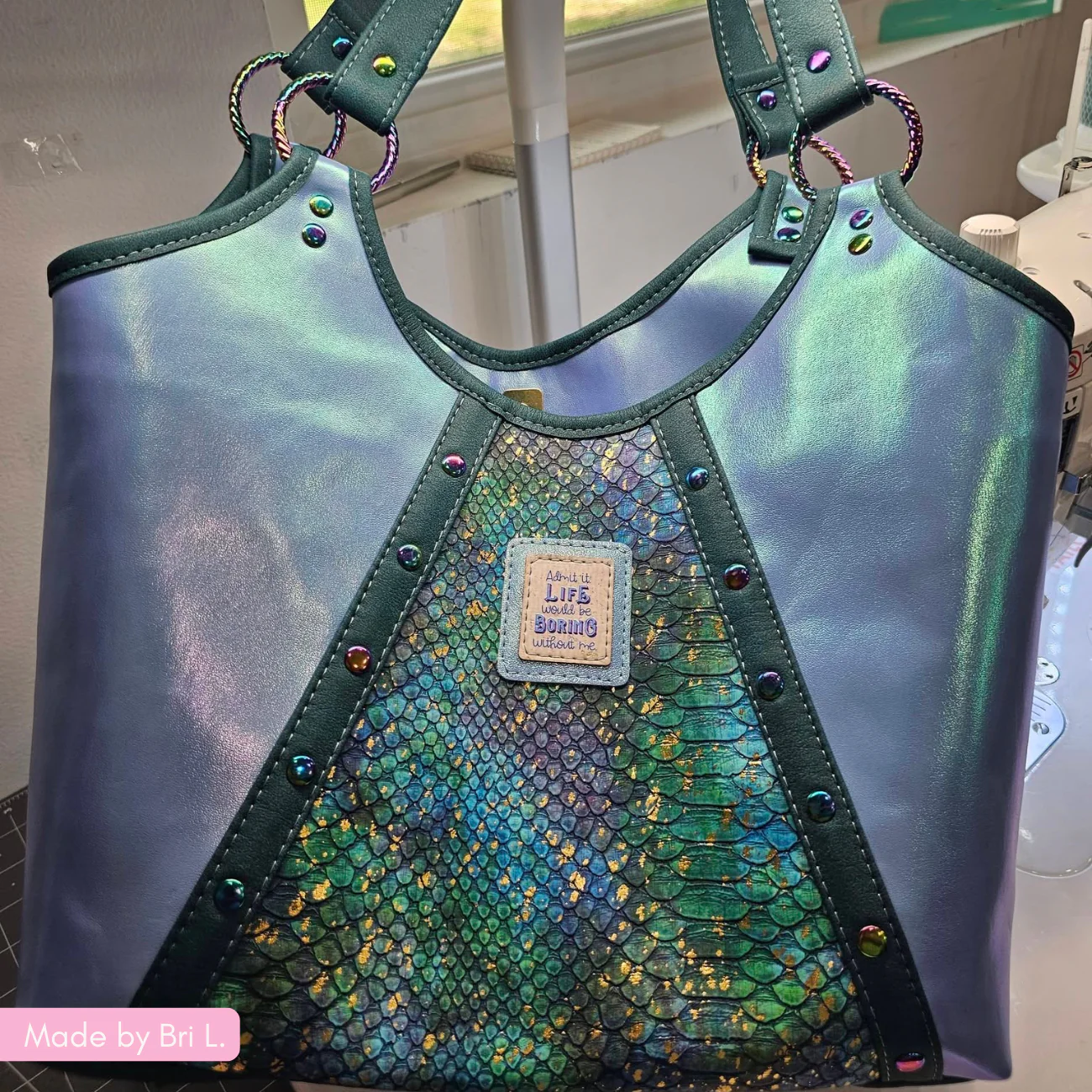 Iridescent Blue Vinyl – Color-Shifting Fabric Vinyl - Image 11