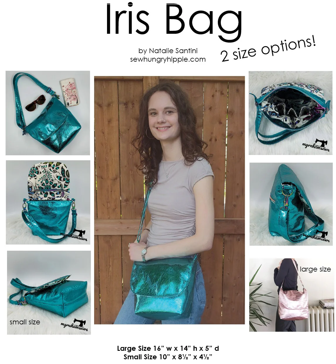 IRIS Messenger Bag PDF sewing pattern - Image 2