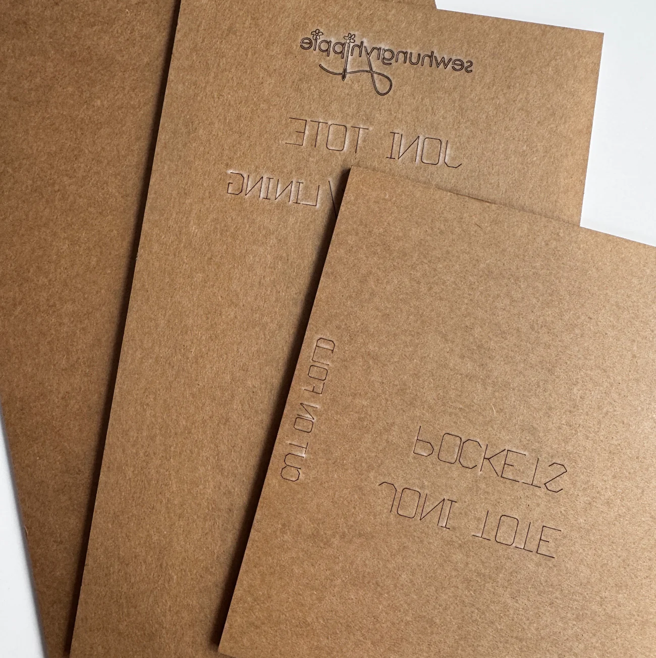 Joni Tote Acrylic Template Set – Cut on Fold | SewHungryhippie
