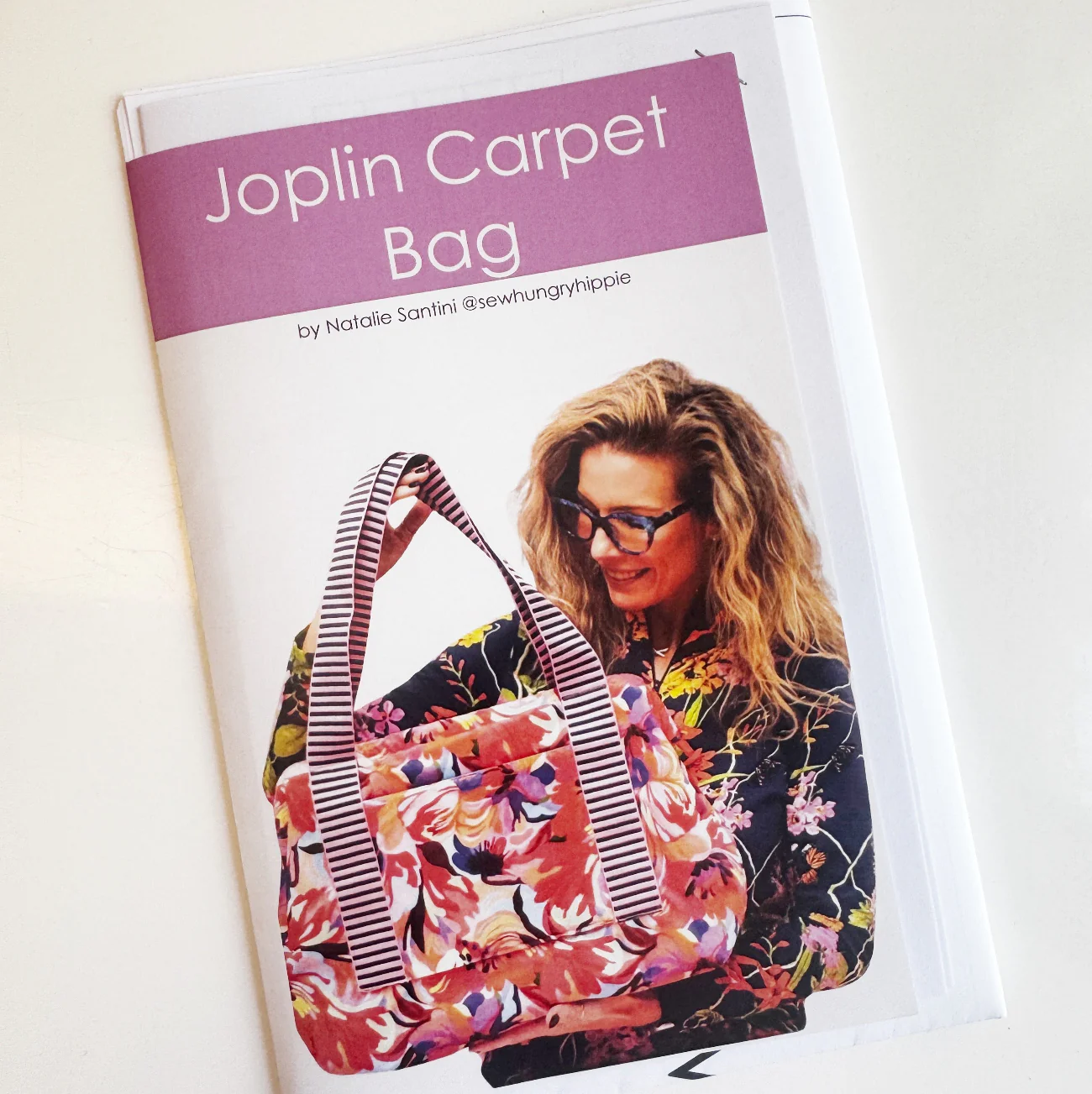 Joplin Carpet Bag Printed Sewing Pattern